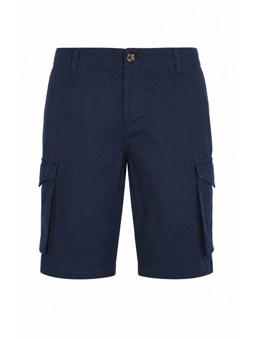 Bermuda Freeport pocket in cotone Blue navy Mc2 Saint Barth | FREE00300446L